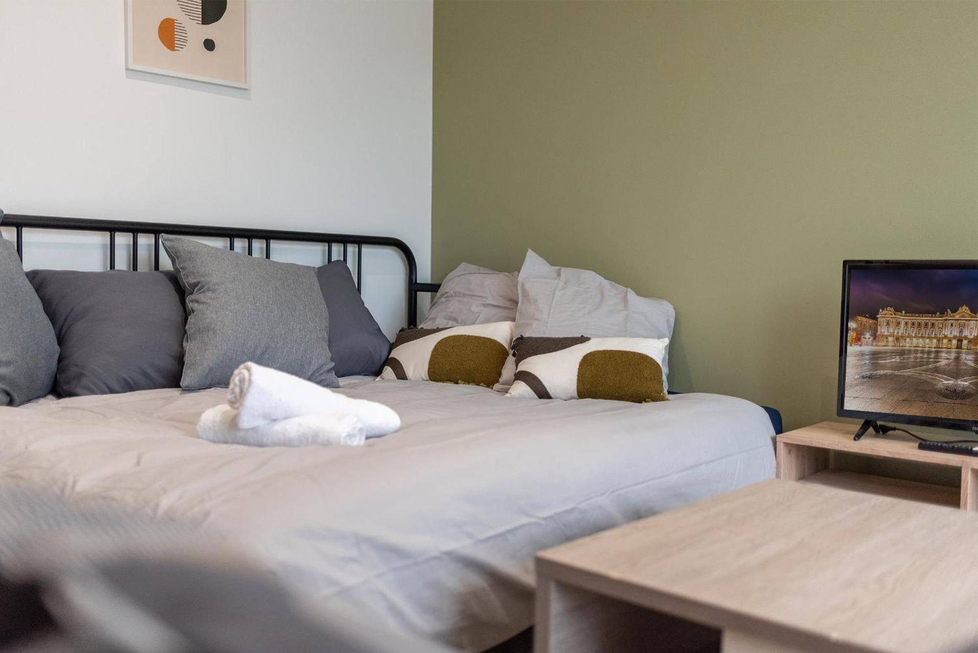 Spacieux T3 Avec 2 Parkings Gratuits Et 2 Balcons Toulouse Exterior foto